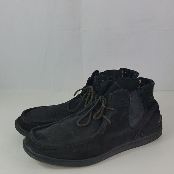Diesel Bellow Black Suede Lace Up Chukka Men's Boots - Picture 7 of 15